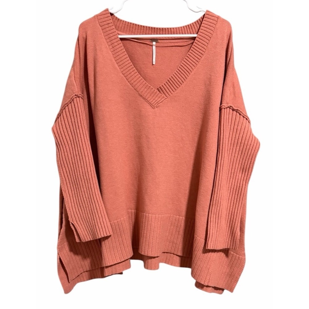 Free People Orion A-Line‎ Tunic Sweater Lightest Rose Women's Size Medium